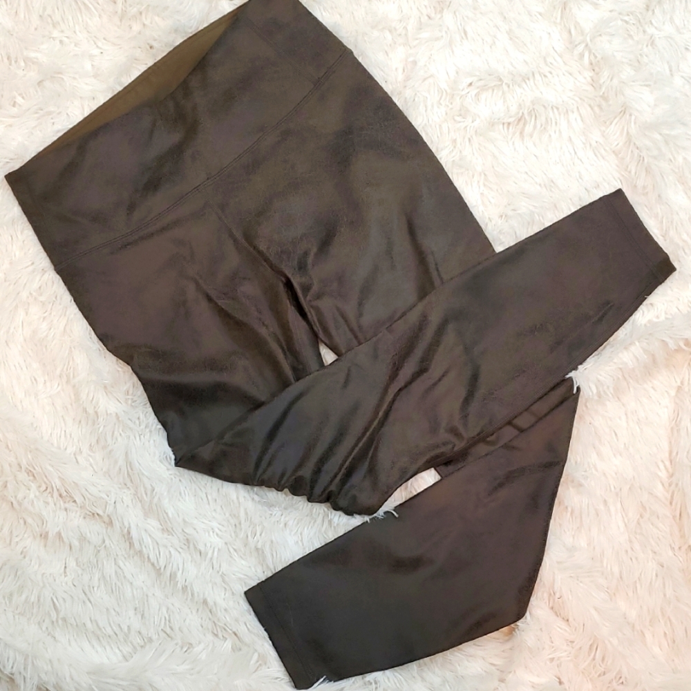 CRZ YOGA Olive Green Performance Leggings/Active Pants Size M NWT